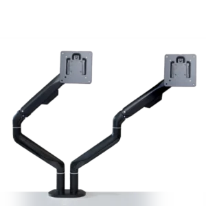 Neva Dual Monitor Arm - Clamp/Grommet (Black)